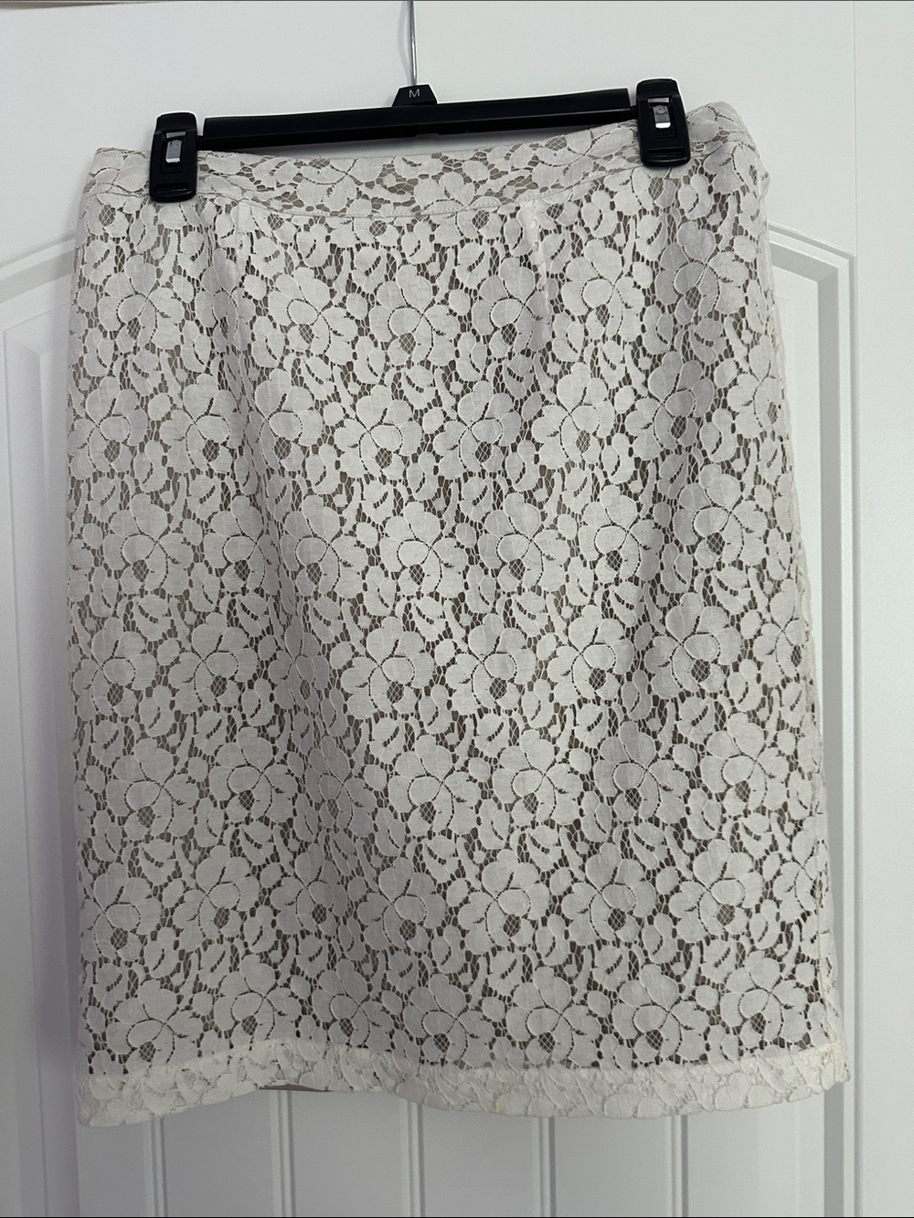 Apt. 9 Cream Lace Vintage Pencil Skirt